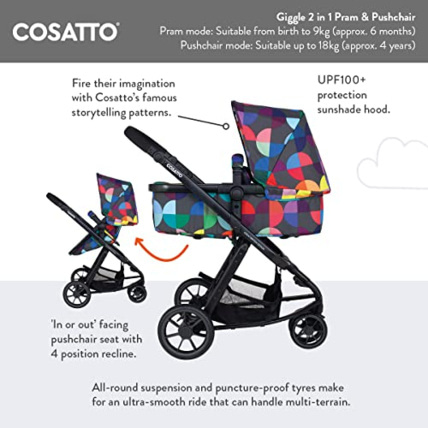 Avis Giggle Landau, poussette et siège auto bébé 2 en 1 Bundle COSATTO 2