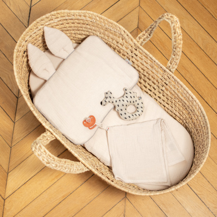 Avis Lot de 3 draps housses couffin en coton Sidonia Sevira Kids 3