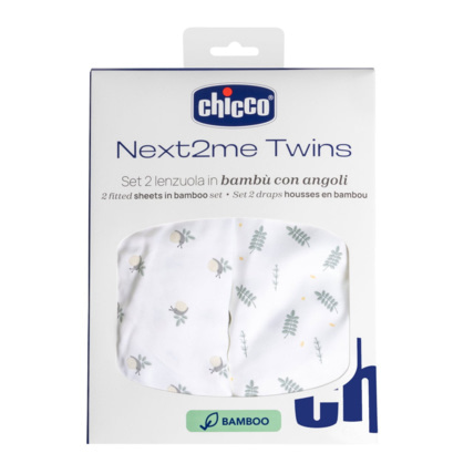 Avis Set 2 Draps En Bambou pour Next2me Twins Chicco 1