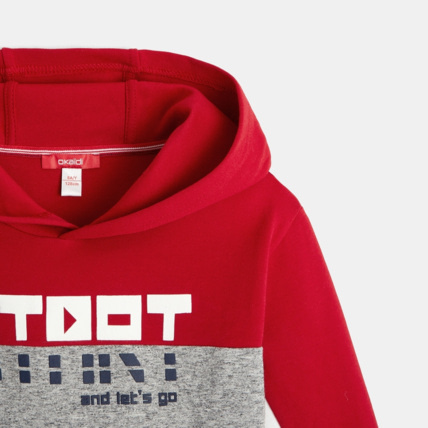 Avis Sweat capuche colorblocks gris garçon OKAIDI 4