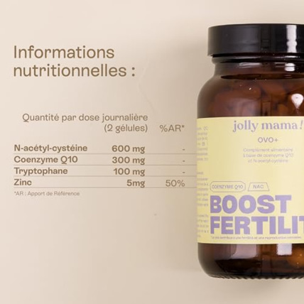 Avis Complément fertilité femme Ovo+ JOLLY MAMA 5