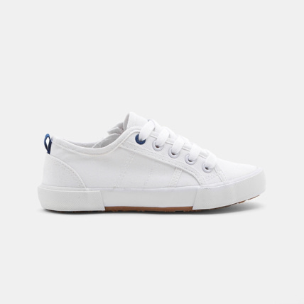 Avis Tennis toile bicolores blanches garçon OKAIDI 1