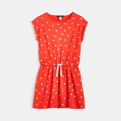 Avis Robe rayée en jersey rouge fille OKAIDI 1