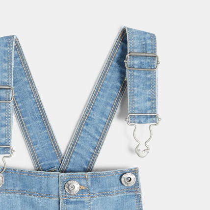 Avis Salopette-short en jean bleue fille OKAIDI 3