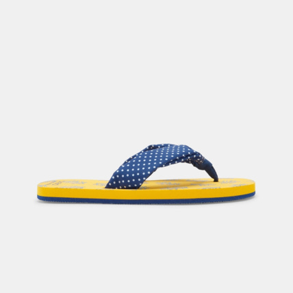 Avis Tongs coraux bride tissu jaunes fille OKAIDI 1