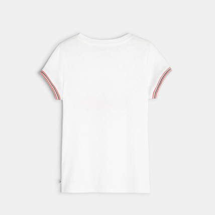 Avis T-shirt à message blanc fille OKAIDI 3