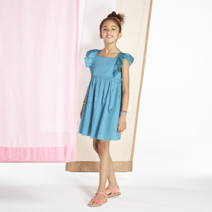 Robe de ceremonie unie verte fille OKAIDI Comparateur Avis Prix