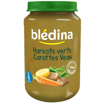 Avis Pot Haricots verts Carottes Veau 2x200g Blédina 2