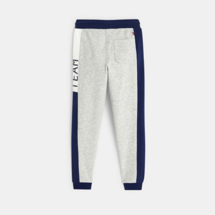 Avis Jogging tricolore en molleton gris garçon OKAIDI 3