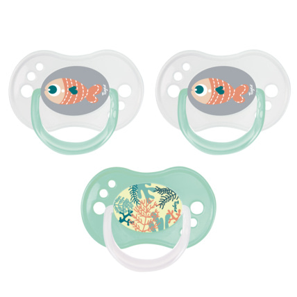 Avis 3 Sucettes Jour / Nuit NEW REVERSIBLE Silicone Tigex 1
