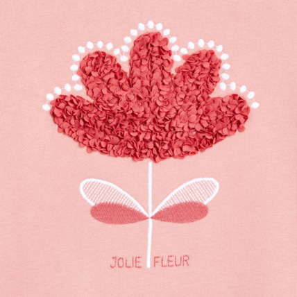 Avis Sweat-shirt à col collerette rose fille OKAIDI 3