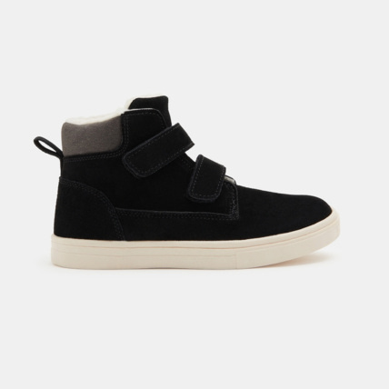 Avis Chaussure montante mix matières à scratchs noires garçon OKAIDI 1