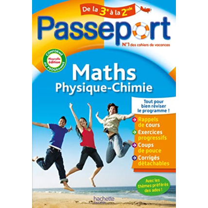 Avis Passeport Maths / Physique-Chimie De la 3e à la 2nde - Cahier de vacances 2023 Hachette Éducation 1