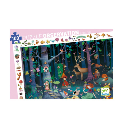 Avis Puzzle observation La forêt enchantée 100 pièces DJECO 1