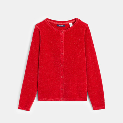 Avis Gilet pailleté rouge fille OKAIDI 2