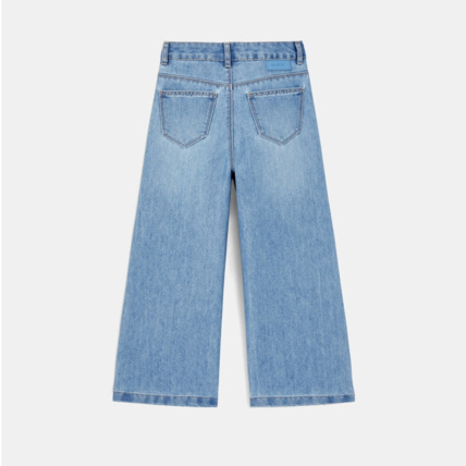 Avis Jean jambes larges bleu fille OKAIDI 4