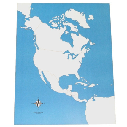 Avis Carte de l'Amérique du Nord vierge ambiance montessori 1