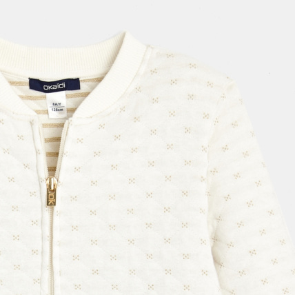 Avis Teddy zippé matelassé beige fille OKAIDI 2