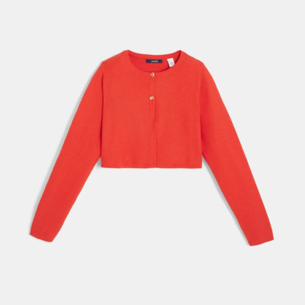 Avis Gilet boléro rouge fille OKAIDI 1