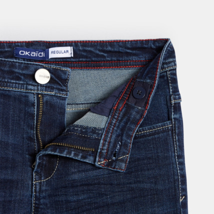 Avis Jean droit ultra-résistant bleu garçon OKAIDI 4
