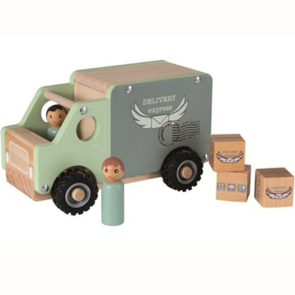 Avis Jeu à rouler grand fourgon en bois EGMONT TOYS 1
