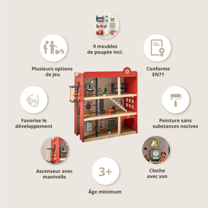 Avis Caserne de pompiers en bois Petite Amélie 3