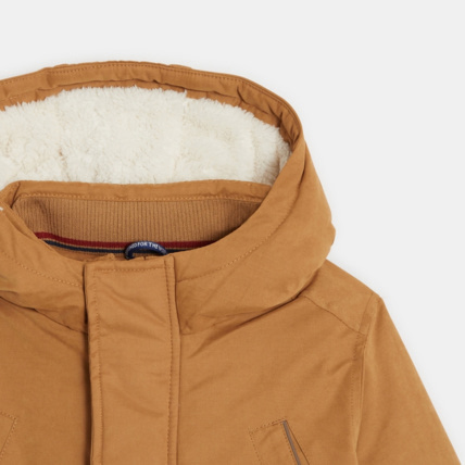 Avis Parka doublée en moumoute sherpa marron garçon OKAIDI 3