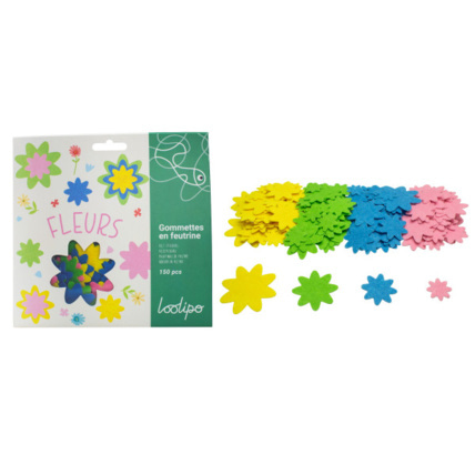 Avis Gommettes En Feutrine - Fleurs LOOLIPO 1