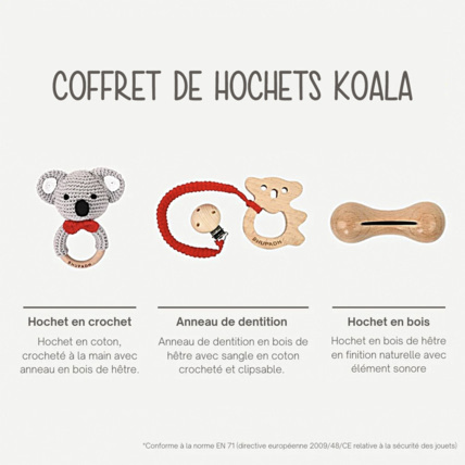 Avis Coffret de 3 hochets Sevira Kids 6