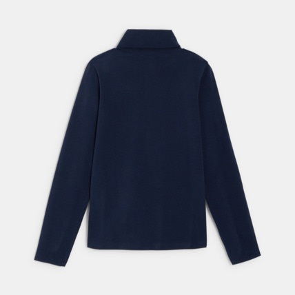 Avis T-shirt brodé à col montant bleu fille OKAIDI 4