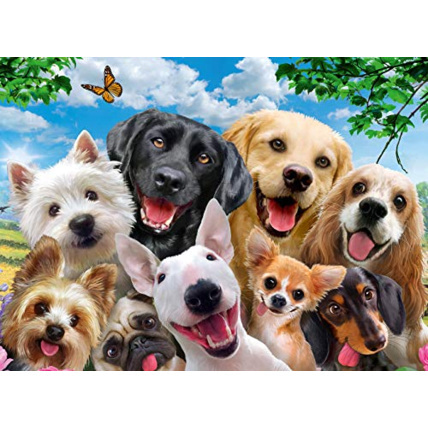 Avis Puzzle XXL - Chiens heureux - 300 pièces RAVENSBURGER 1