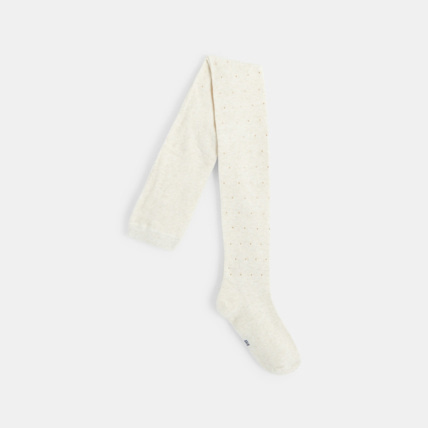 Avis Collants chauds à petits pois beige fille OKAIDI 1