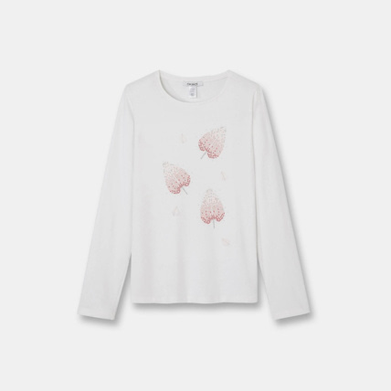 Avis T-shirt à motif rose fille OKAIDI 1