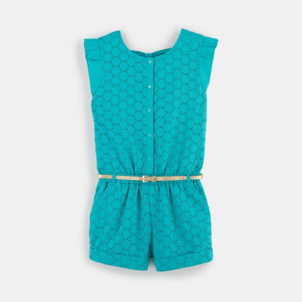 Avis Combishort broderie anglaise bleu fille OKAIDI 1