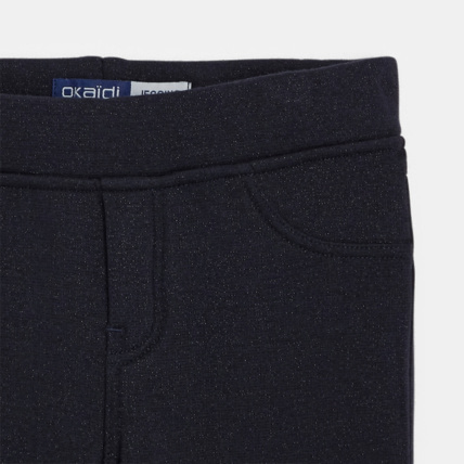 Avis Jegging chaud et pailleté bleu fille OKAIDI 3