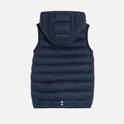 Avis Doudoune à capuche sans manches bleue garçon OKAIDI 4