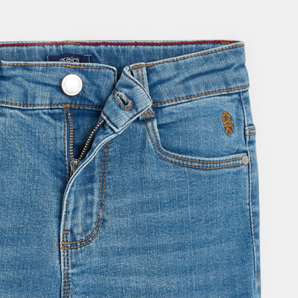Avis Jean bootcut délavé recyclé bleues fille OKAIDI 3