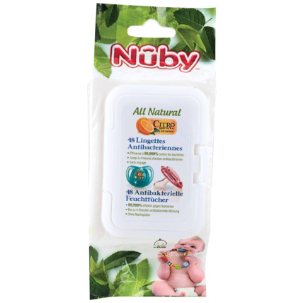 Avis Lingettes antibactériennes pour sucettes, anneaux et objets NUBY 1