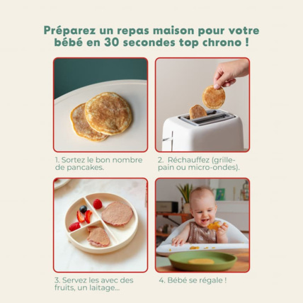 Avis Pancake : Pomme - 6 pancakes - Idéal diversification et DME Yooji 6