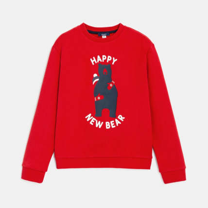 Avis Sweat-shirt de Noël motif ours rouge garçon OKAIDI 2