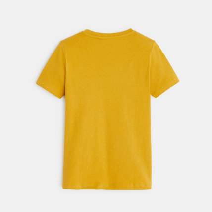Avis T-shirt manches courtes à message jaune garçon OKAIDI 4