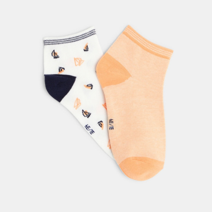Avis Socquettes fantaisie (lot de 2) orange garçon OKAIDI 2