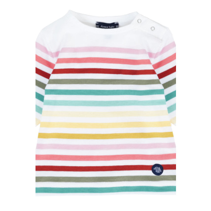 Avis Marinière multicolore Baby - coton léger - Multicol Sand Beach ARMOR-LUX 2