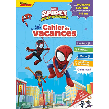 Avis Spidey et ses amis extraordinaires - Cahier de vacances 2023, de la Moyenne section à la Grande sect Hachette Éducation 1