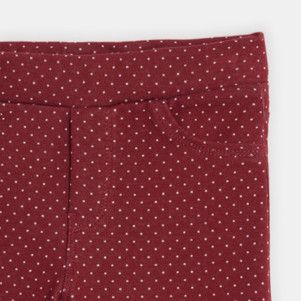 Avis Jegging à pois en jersey milano violet fille OKAIDI 2