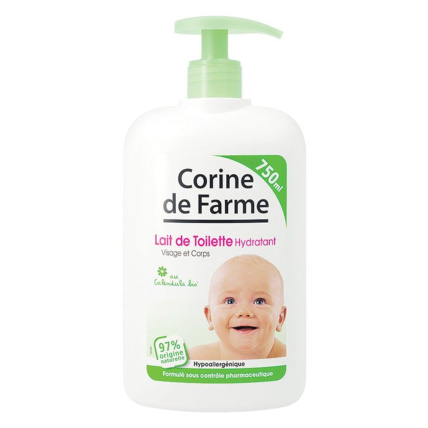 Avis Lait de toilette hydratant visage corps bébé Calendula CORINE DE FARME 1