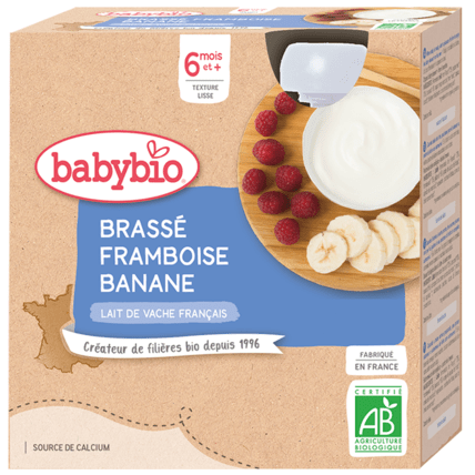 Avis Brassé au Lait de Vache français - Framboise Banane Babybio 1