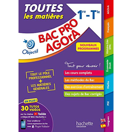 Avis Objectif BAC PRO AGORA (1re et Term) - Toutes les matières - Nouveaux programmes BAC 2023 Hachette Éducation 1