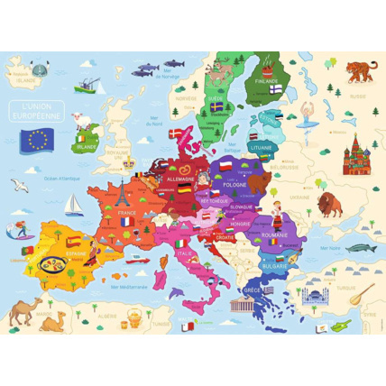 Avis Puzzle Carte d'Europe - de 8 ans RAVENSBURGER 2