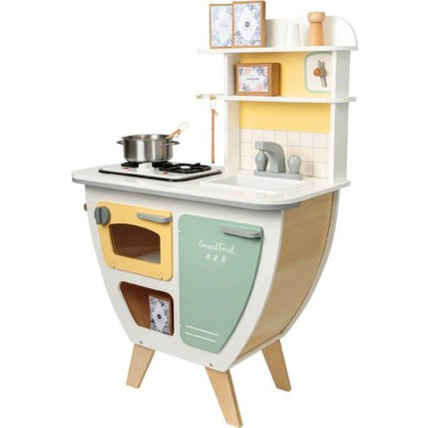 Jouet d imitation Cuisine vintage en bois avec plaque electronique L ATELIER DU BOIS Comparateur Avis Prix